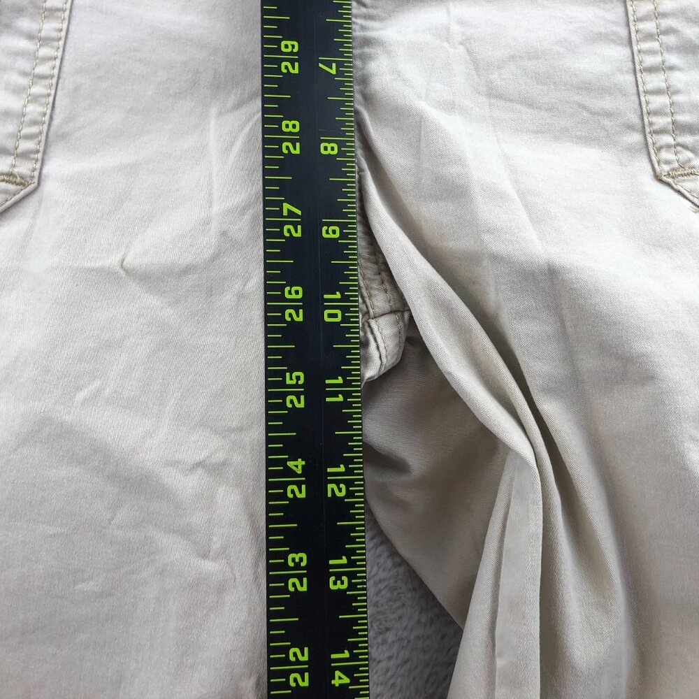 Lee Womens Cargo Pants Size 10M Relaxed Fit Beige Straight Leg Elastic Waist Tan - Picture 7 of 16